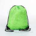 Solid color polyester drawstring backpacks